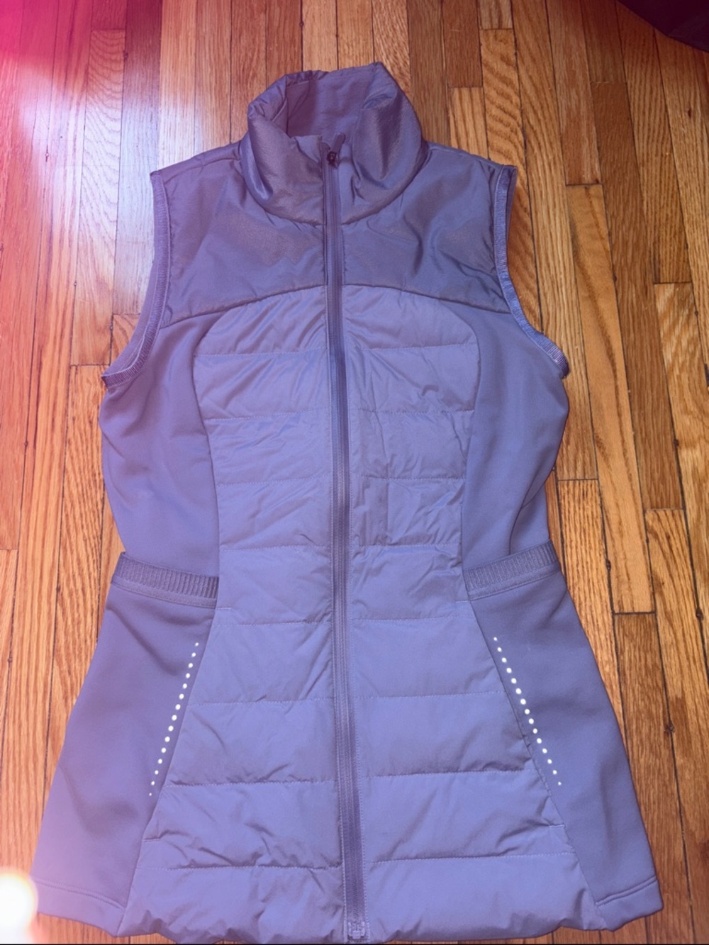 lululemon athletica Quilted Sleeveless Vest in Lavender Gray